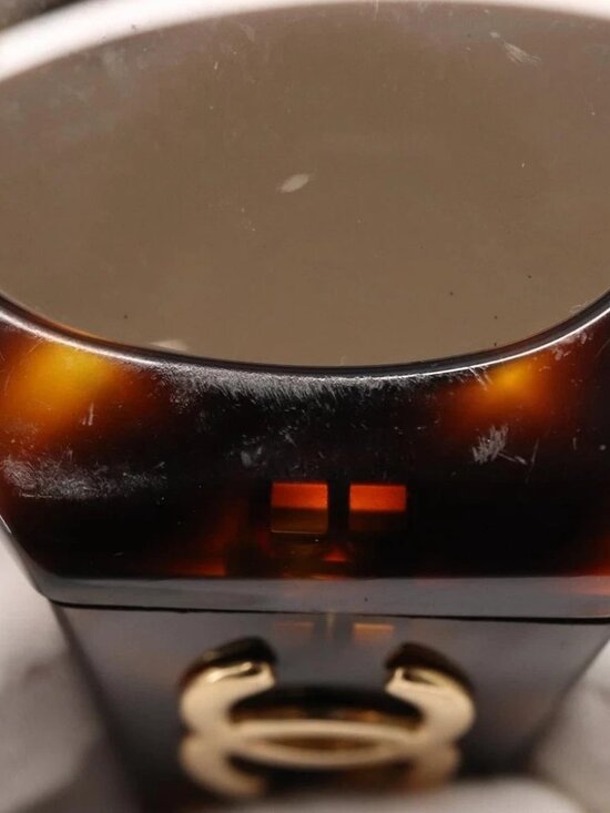 CHANEL Sunglasses Plastic Brown CC Auth 153000